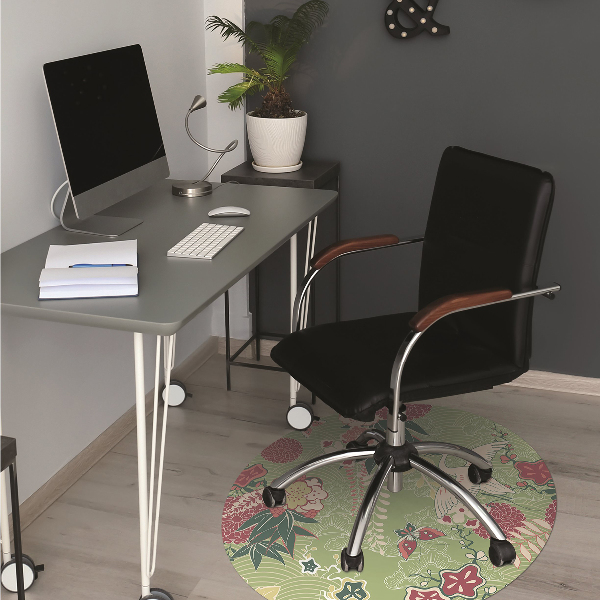 Desk chair mat fauna and Flora