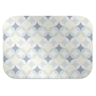 Office chair floor protector retro pattern