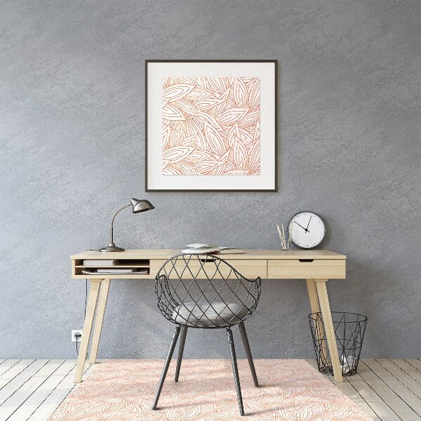 Office chair mat Autumn leaves