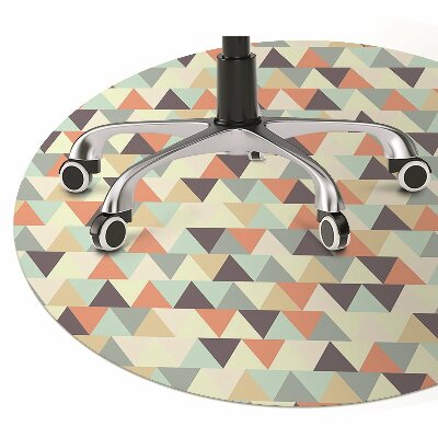 Desk chair mat small triangles