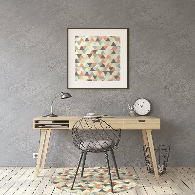 Desk chair mat small triangles