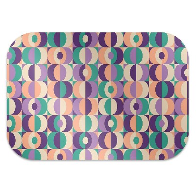 Office chair mat Squares and circles