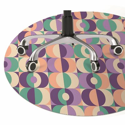 Office chair mat Squares and circles