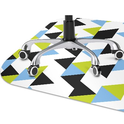 Office chair mat flying triangles