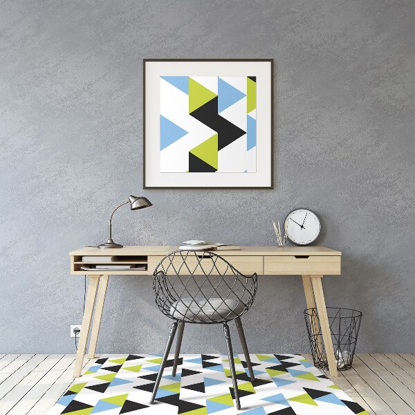 Office chair mat flying triangles