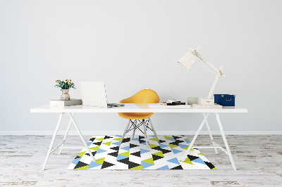 Office chair mat flying triangles