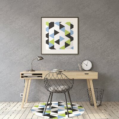 Office chair mat flying triangles