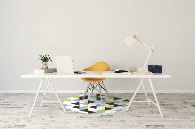 Office chair mat flying triangles