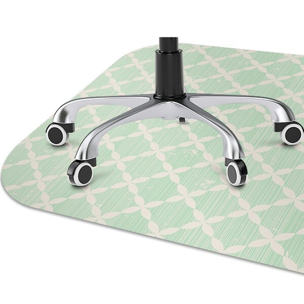 Desk chair mat colorful pattern