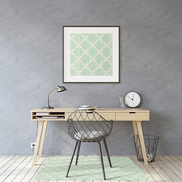 Desk chair mat colorful pattern
