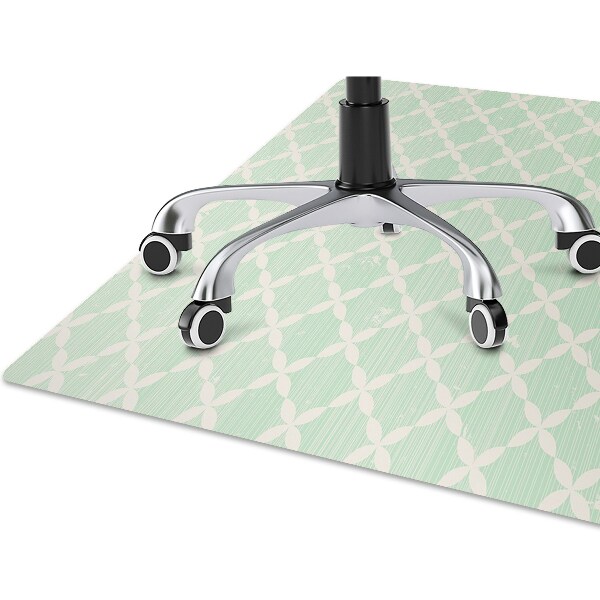 Desk chair mat colorful pattern