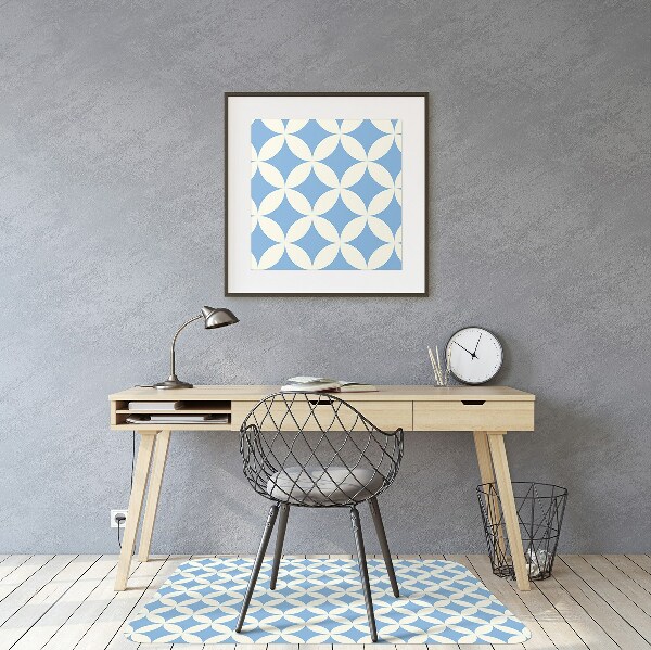 Office chair floor protector Moroccan tiles