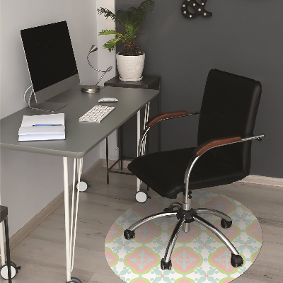 Office chair mat Spanish tile