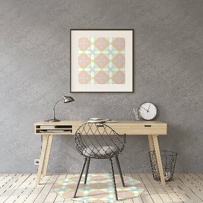 Office chair mat Spanish tile