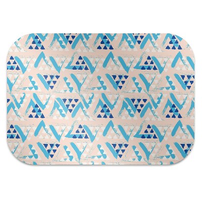 Desk chair mat triangles pattern