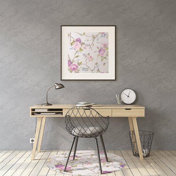 Office chair mat The blooming trees