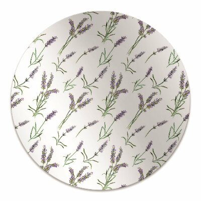 Office chair floor protector lavender flowers