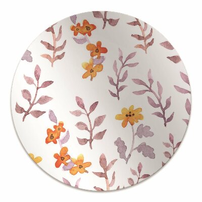 Chair mat floor panels protector painted flowers