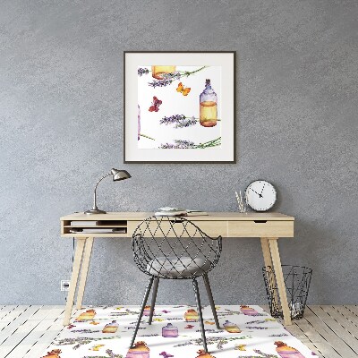 Chair mat floor panels protector Lavender oil