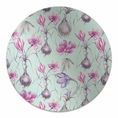 Office chair floor protector Crocuses with onions