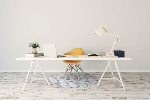 Office chair floor protector Crocuses with onions
