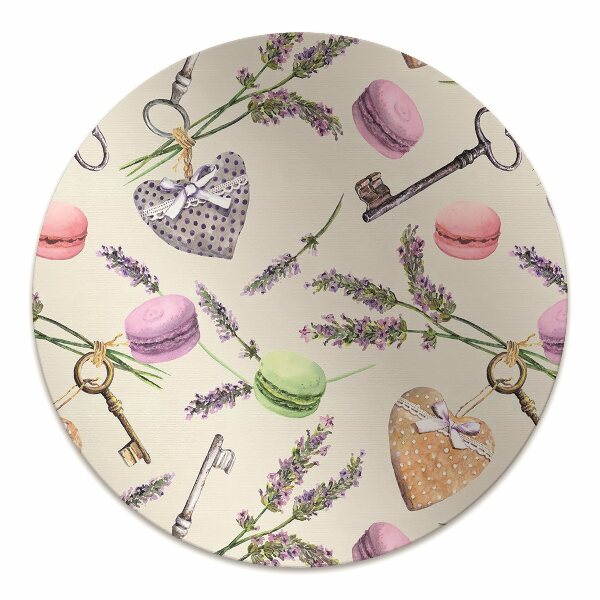 Chair mat floor panels protector Heart and gingerbread