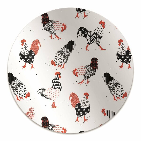 Chair mat floor panels protector geometry roosters