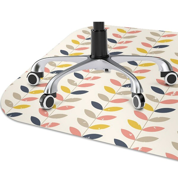 Chair mat floor panels protector Twigs and leaves