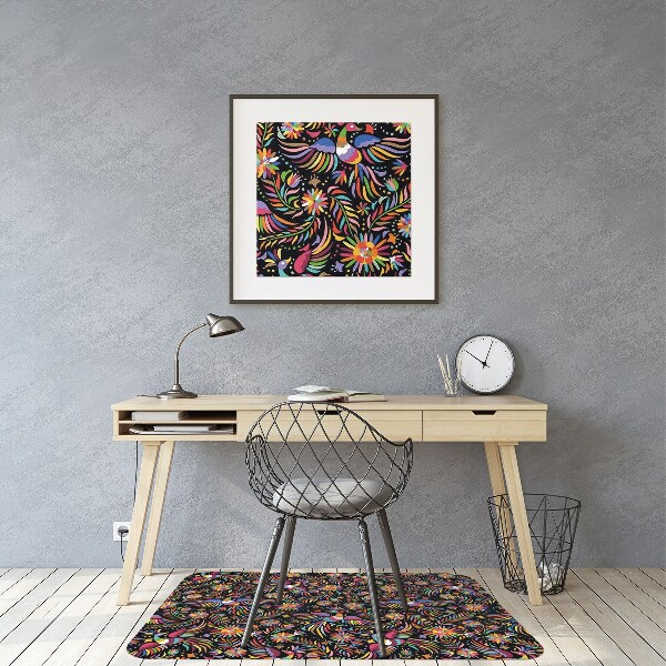 Office chair mat Mexican style