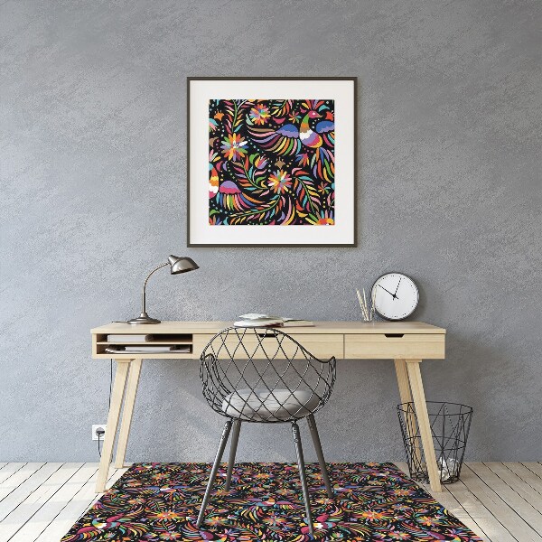 Office chair mat Mexican style