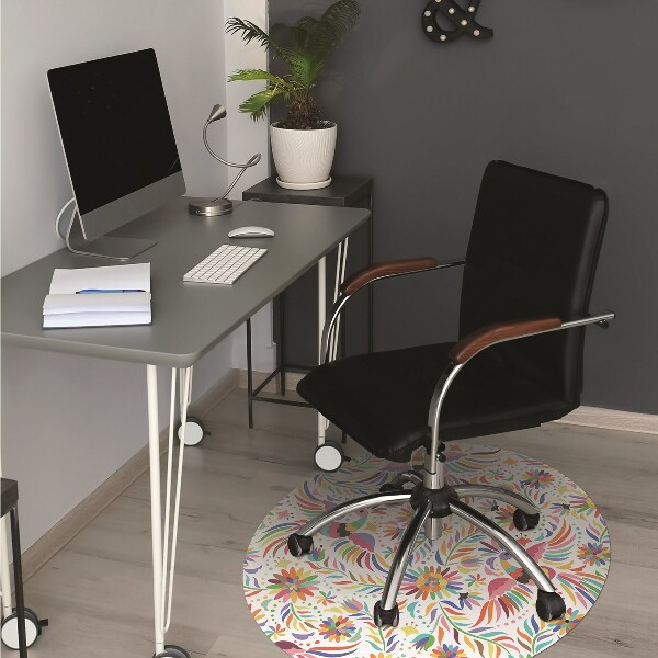 Office chair mat birds