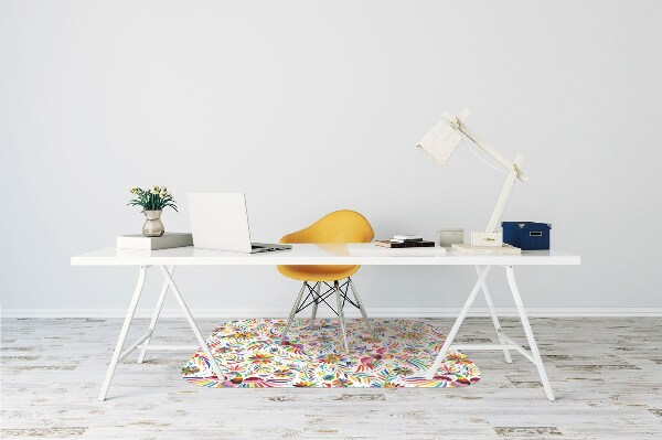 Office chair mat birds