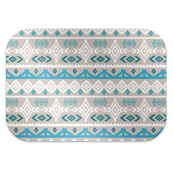 Chair mat floor panels protector tribal Art