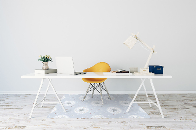 Office chair floor protector dandelions