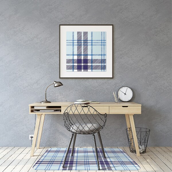 Desk chair mat Tartan