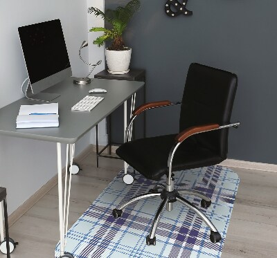 Desk chair mat Tartan