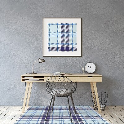 Desk chair mat Tartan