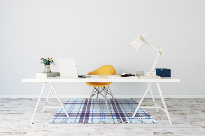 Desk chair mat Tartan