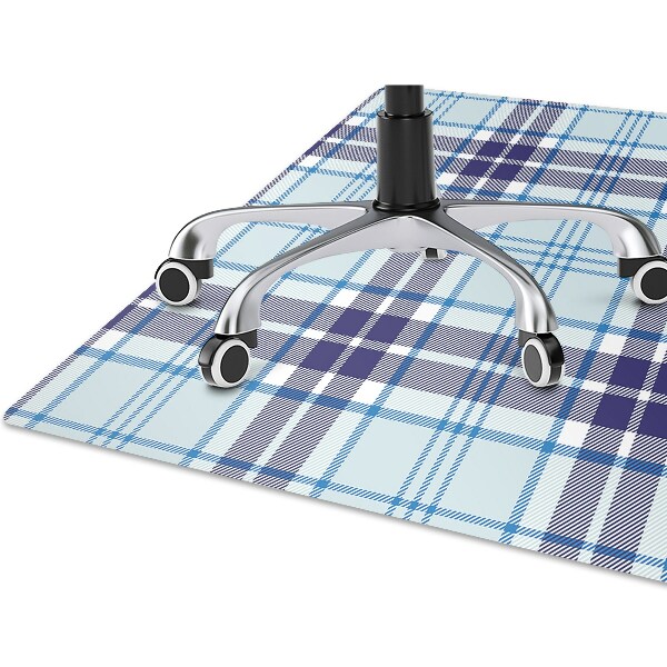 Desk chair mat Tartan