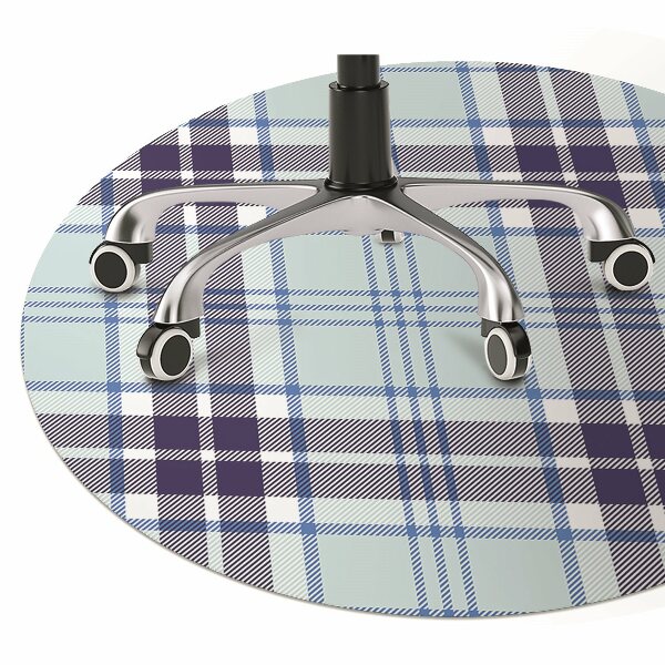 Desk chair mat Tartan