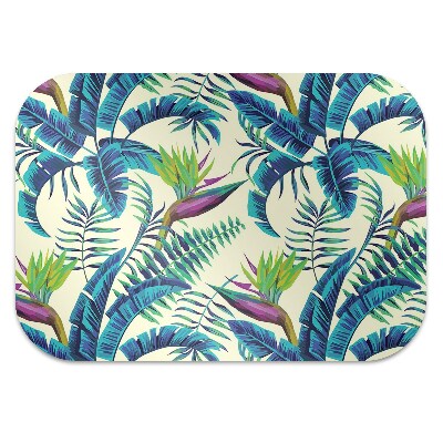 Chair mat floor panels protector tropical image