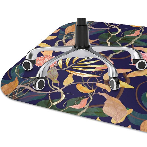 Office chair mat plants port