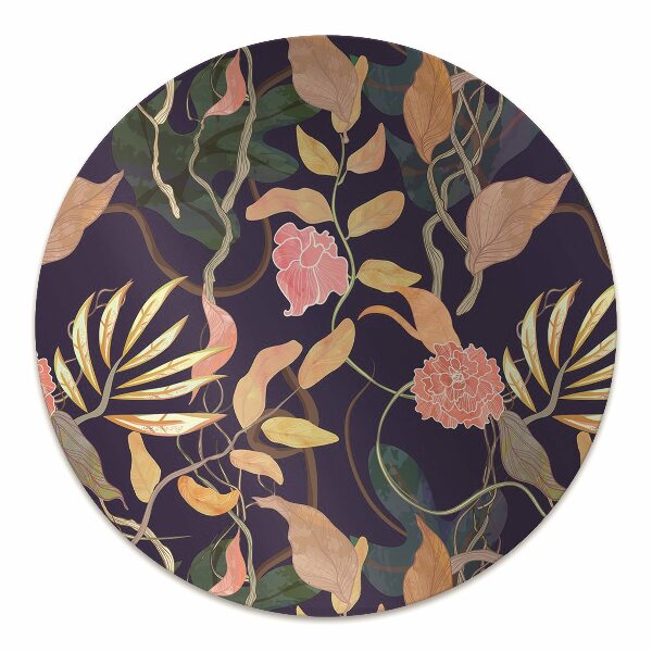 Office chair mat plants port