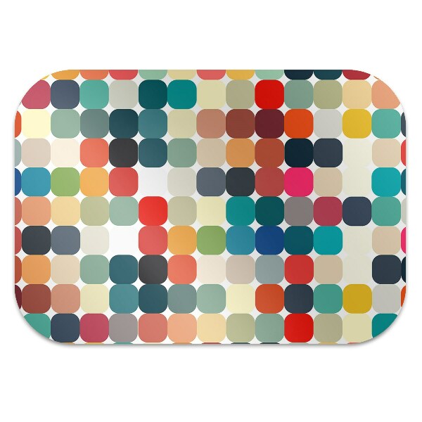 Office chair mat geometric pattern