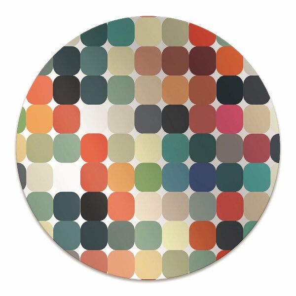 Office chair mat geometric pattern