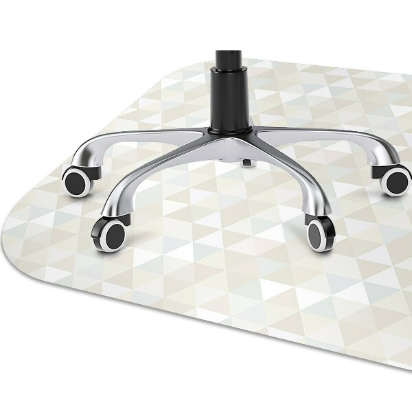 Desk chair mat triangles pattern