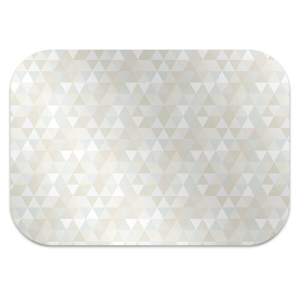 Desk chair mat triangles pattern