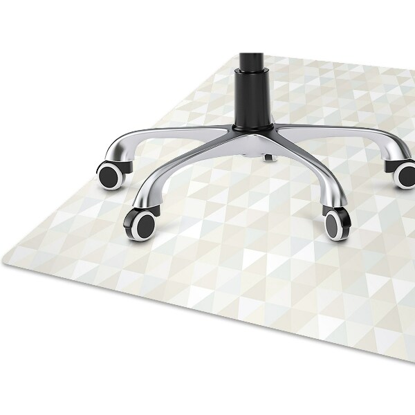 Desk chair mat triangles pattern