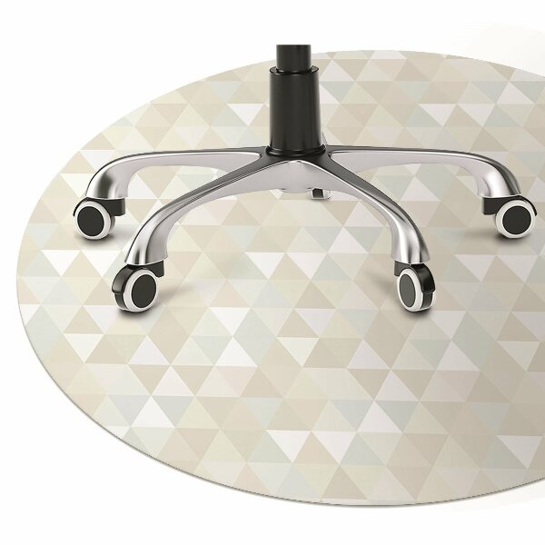 Desk chair mat triangles pattern