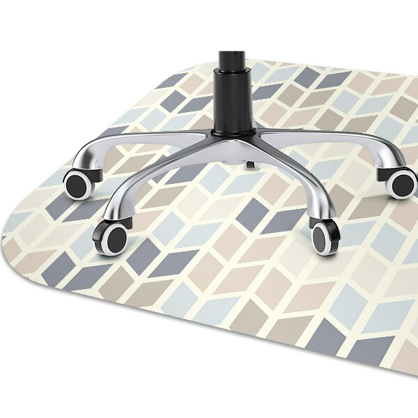 Office chair mat geometric texture